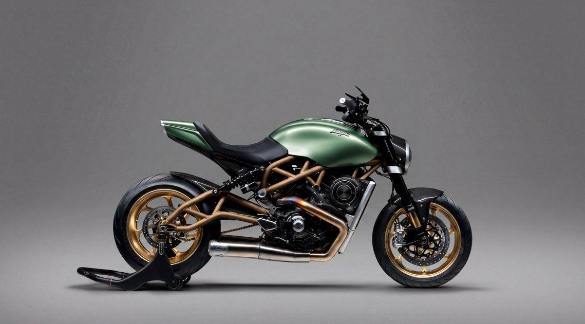 Lightspeed specification study: heritage green with bronze chassis